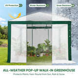 6x4/8x6/10x10 Walk In Pop Up Greenhouse - Eagle Peak®