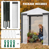 6x4/8x6/10x10 Walk In Pop Up Greenhouse - Eagle Peak®