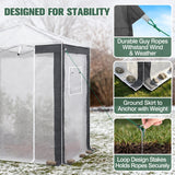 6x4/8x6/10x10 Walk In Pop Up Greenhouse - Eagle Peak®