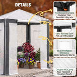 6x4/8x6/10x10 Walk In Pop Up Greenhouse - Eagle Peak®