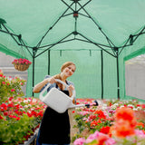 6x6/ 8x8/ 10x10 Portable Pop Up Greenhouse, Patented Center Lock with Gable Roof - Eagle Peak®
