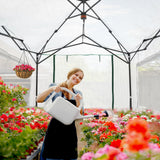 6x6/ 8x8/ 10x10 Portable Pop Up Greenhouse, Patented Center Lock with Gable Roof - Eagle Peak®
