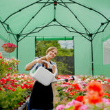 6x6/ 8x8/ 10x10 Portable Pop Up Greenhouse, Patented Center Lock with Gable Roof - Eagle Peak®