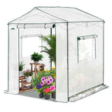 6x6/ 8x8/ 10x10 Portable Pop Up Greenhouse, Patented Center Lock with Gable Roof - Eagle Peak®