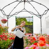 6x6/ 8x8/ 10x10 Portable Pop Up Greenhouse, Patented Center Lock with Gable Roof - Eagle Peak®