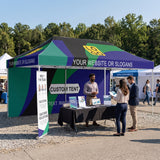 Custom Canopy Tent 10x20 with Logo, Custom Vendor Tent