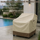 Patio Furniture Cover, Single Chair 31.5''W×32''D×28.5''H