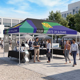 Custom Canopy Tent 10x20 with Logo, Custom Vendor Tent