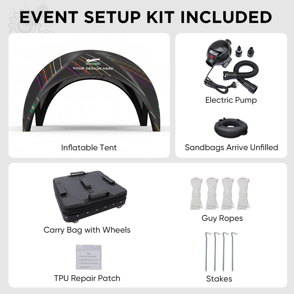 Custom Inflatable Event Tent with Logo,  Igloo Tent