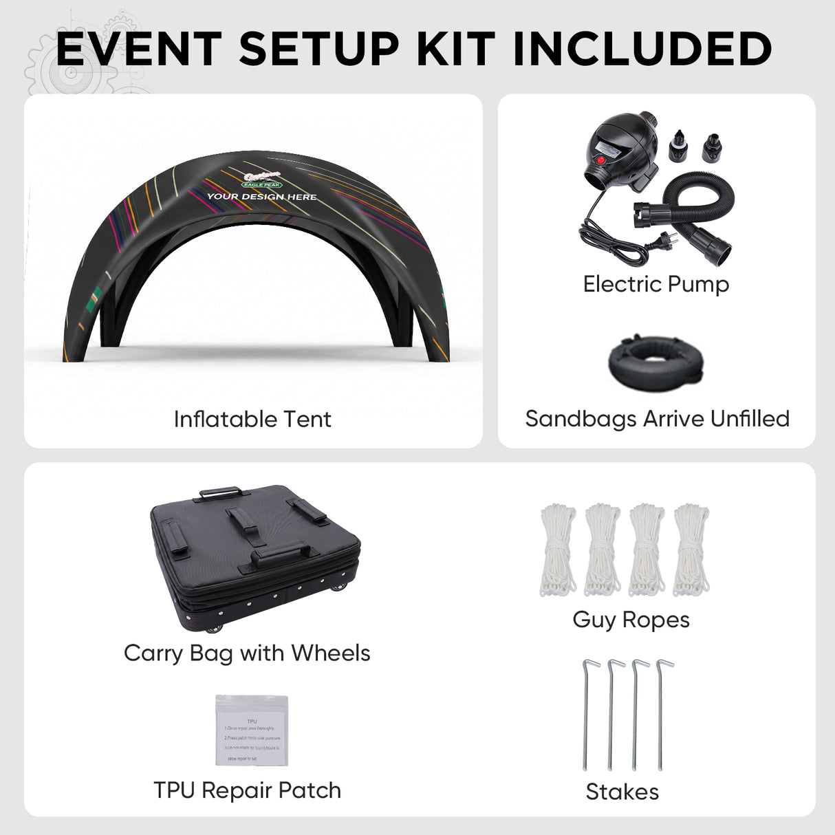 Custom Inflatable Event Tent with Logo,  Igloo Tent