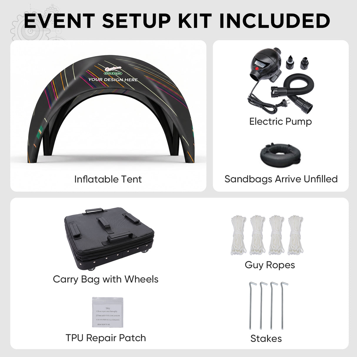 Custom Inflatable Event Tent with Logo,  Igloo Tent