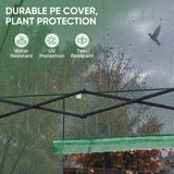 7x7 Easy Setup Pop Up Greenhouse, 2 Folding Shelves - Eagle Peak®