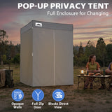 5x5 Pop Up Changing Tent, Flat Top Changing Room