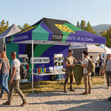 Custom Canopy Tent 10x15 with Logo, Custom Vendor Tent