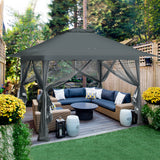 13x13 Pop Up Gazebo with Netting w/ 169 sqft of Shade - Eagle Peak Custom Canopy Tent