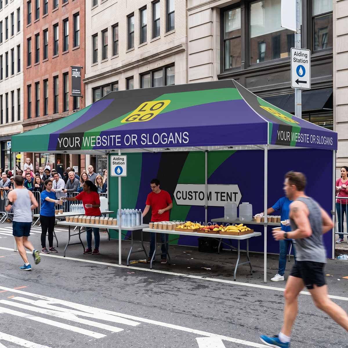 Custom Canopy Tent 10x20 with Logo, Custom Vendor Tent