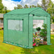 6x6/ 6x8/ 8x8/ 10x10 Pop Up Walk In Greenhouse, Easy Setup, Gable Roof
