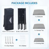 8x4 Outdoor Changing Room, 2 Room Pop Up Portable Changing Room - Eagle Peak Custom Canopy Tent