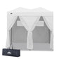 8x4 Outdoor Changing Room, 2 Room Pop Up Portable Changing Room - Eagle Peak Custom Canopy Tent