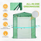8x6 Walk - in Greenhouse with Upgraded Screen Mesh Door - Eagle Peak