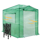 8x6 Walk - in Greenhouse with Upgraded Screen Mesh Door - Eagle Peak Custom Canopy Tent