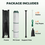 8x6/12x8 Easy Setup Pop Up Greenhouse, Support Pole - Eagle Peak®