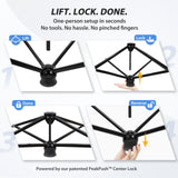 8x8 Backpack Pop Up Canopy Tent w/ Sidewall 8x8 Base 6x6 Top, Unique Printing Fabric - Eagle Peak