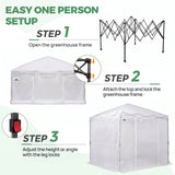 8x8 Easy Setup Pop Up Greenhouse - Eagle Peak®