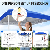8x8 Pop Up Canopy Tent Easy Up Canopy Outdoor - Eagle Peak®