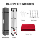 8x8 Pop Up Canopy Tent Easy Up Canopy Outdoor - Eagle Peak®