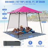8X8 Pop Up Canopy Tent, Sidewall, Extended Eaves - Eagle Peak®