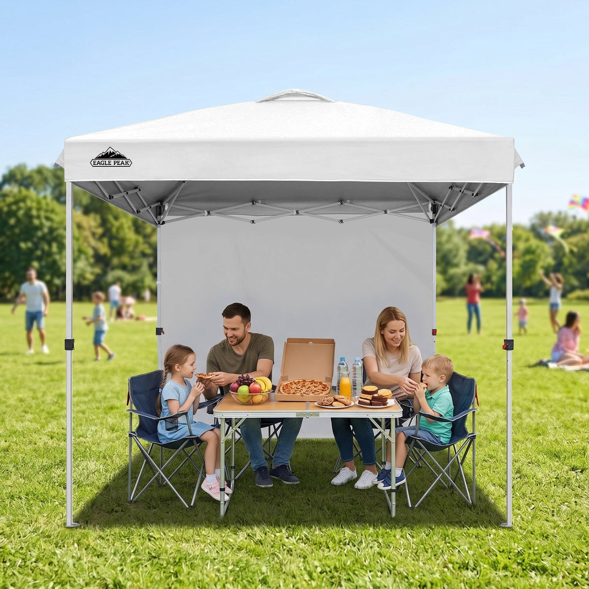 8x8 Pop Up Canopy Tent with 1 Sidewall - Eagle Peak®