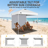 8x8 Pop Up Canopy Tent with 1 Sidewall - Eagle Peak®