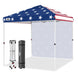 8x8 Pop Up Canopy Tent with 1 Sidewall - Eagle Peak®