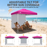 8x8 Pop Up Canopy Tent with 1 Sidewall - Eagle Peak®