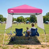 8x8 Pop Up Canopy Tent with 3 Half Walls, Compact - Eagle Peak®