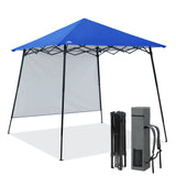 8x8 Pop Up Canopy Tent with Extended Eaves & Sidewall - Eagle Peak Custom Canopy Tent