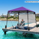 8x8 Pop Up Canopy Tent with Sidewall,8x8 Base 6x6 Top - Eagle Peak®