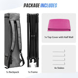 8x8 Pop Up Canopy Tent with Sidewall,8x8 Base 6x6 Top - Eagle Peak®