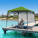 8x8 Pop Up Canopy Tent with Sidewall,8x8 Base 6x6 Top - Eagle Peak
