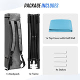 8x8 Pop Up Canopy Tent with Sidewall,8x8 Base 6x6 Top - Eagle Peak®