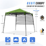 8x8 Pop Up Canopy Tent with Sidewall,8x8 Base 6x6 Top - Eagle Peak Custom Canopy Tent