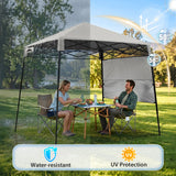 8x8 Pop Up Canopy Tent with Sidewall,8x8 Base 6x6 Top - Eagle Peak®