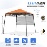 8x8 Pop Up Canopy Tent with Sidewall,8x8 Base 6x6 Top - Eagle Peak Custom Canopy Tent