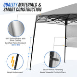 8x8 Pop Up Canopy Tent with Sidewall,8x8 Base 6x6 Top - Eagle Peak