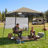 8x8 Pop Up Canopy Tent with Sidewall,8x8 Base 6x6 Top - Eagle Peak®