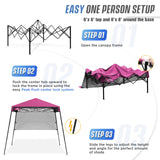 8x8 Pop Up Canopy Tent with Sidewall,8x8 Base 6x6 Top - Eagle Peak Custom Canopy Tent