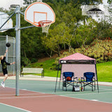 8x8 Pop Up Canopy Tent with Sidewall,8x8 Base 6x6 Top - Eagle Peak