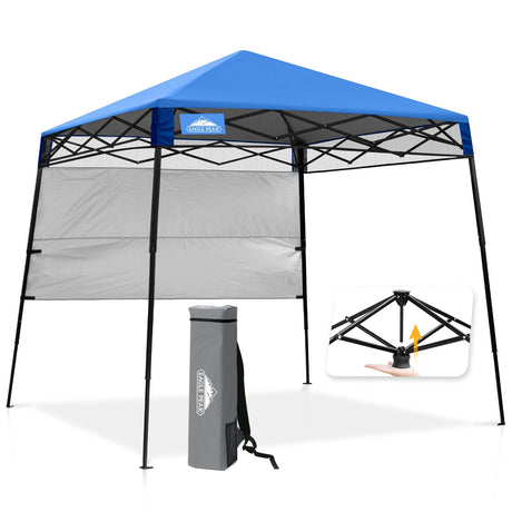 8x8 Pop Up Canopy Tent with Sidewall,8x8 Base 6x6 Top - Eagle Peak®