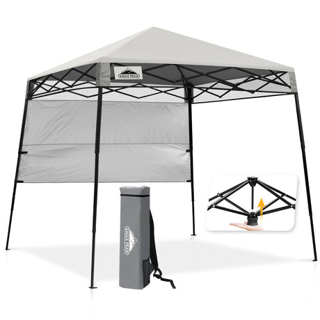 8x8 Pop Up Canopy Tent with Sidewall,8x8 Base 6x6 Top - Eagle Peak